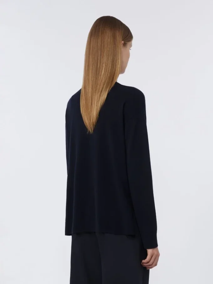 Maglione oversize in lana, blu oltremare Maglione oversize in lana, blu oltremare