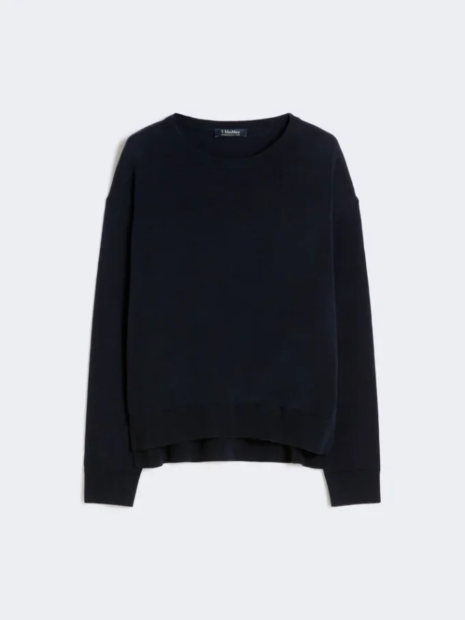 Maglione oversize in lana, blu oltremare Maglione oversize in lana, blu oltremare