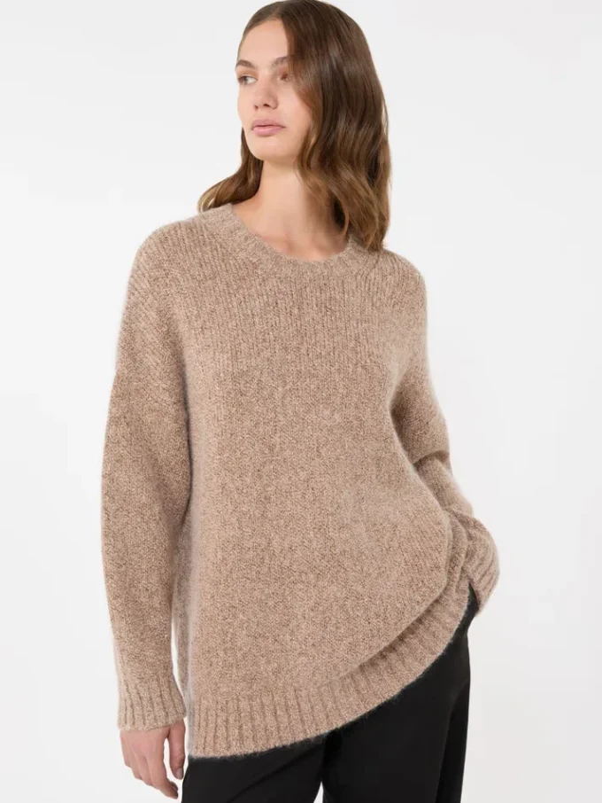 Maglione oversize in mohair e lurex, color rame Maglione oversize in mohair e lurex, color rame