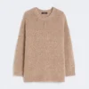 Maglione oversize in mohair e lurex, color rame Maglione oversize in mohair e lurex, color rame