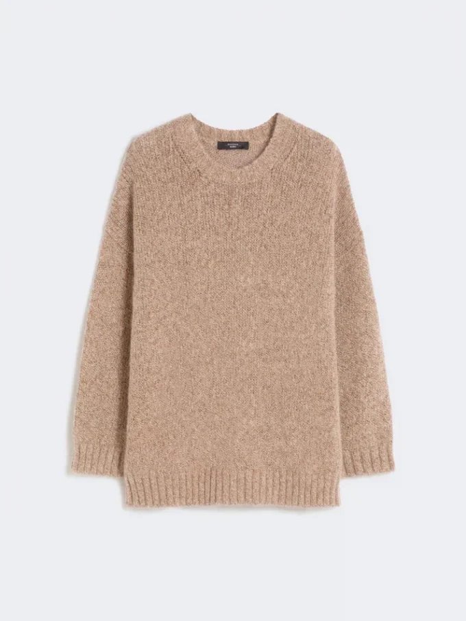 Maglione oversize in mohair e lurex, color rame Maglione oversize in mohair e lurex, color rame