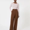 Maglione slim fit in lana e seta, rosa Maglione slim fit in lana e seta, rosa