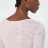 Maglione slim fit in lana e seta, rosa Maglione slim fit in lana e seta, rosa