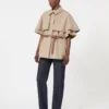 Mantella in cotone Glen plaid, tabacco Mantella in cotone Glen plaid, tabacco