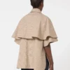 Mantella in cotone Glen plaid, tabacco Mantella in cotone Glen plaid, tabacco