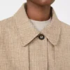 Mantella in cotone Glen plaid, tabacco Mantella in cotone Glen plaid, tabacco