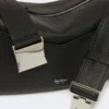 Micro borsa in pelle lucida, nera