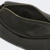 Micro borsa in pelle lucida, nera