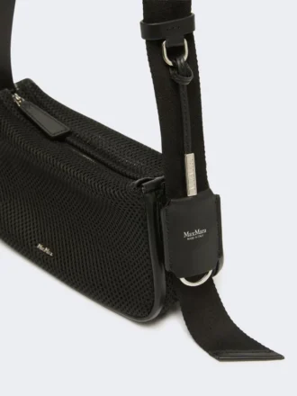 Micro borsa in rete tecnica, nera