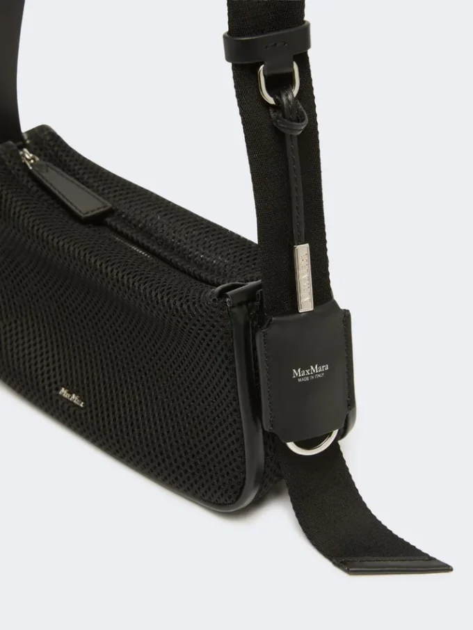 Micro borsa in rete tecnica, nera