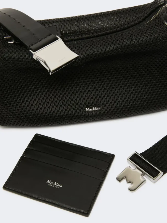 Micro borsa in rete tecnica, nera