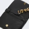 Mini borsa Soffy imbottita in nappa, nera