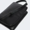 Mini borsa Soffy imbottita in nappa, nera