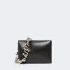 Mini-borsa Soffy in nappa imbottita, nera