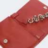 Mini-borsa Soffy in nappa imbottita, rosso mattone