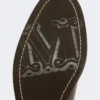 Mocassini in pelle con nappine, color cacao