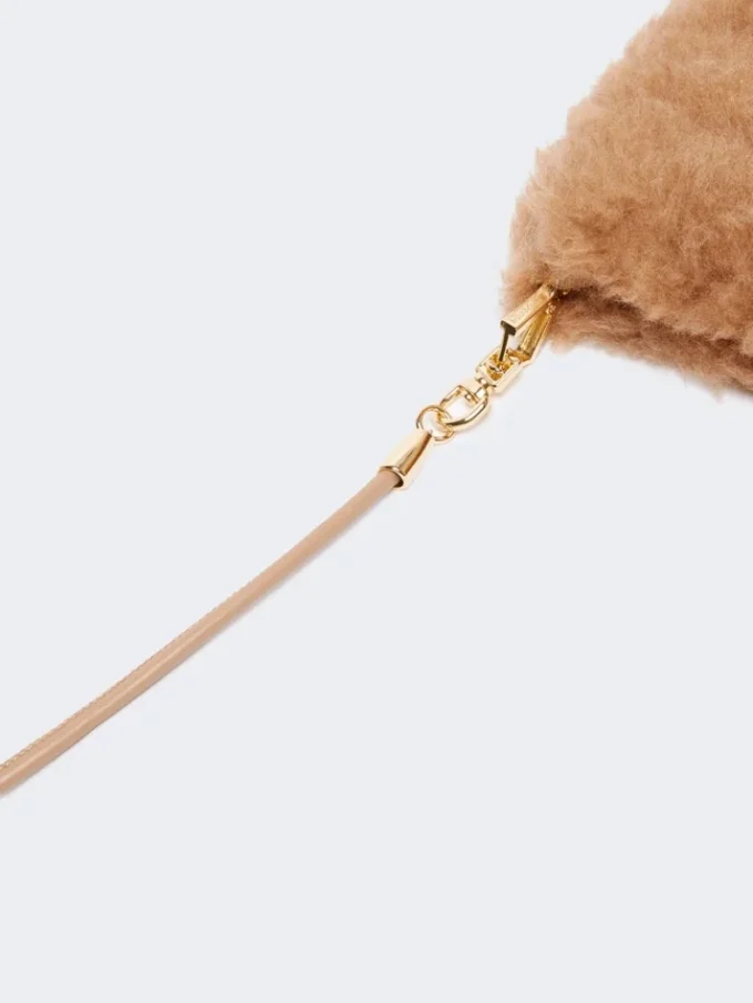 Muffole in tessuto Teddy, color cammello Muffole in tessuto Teddy, color cammello