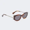 Occhiali da sole ovali, marrone bronzo fulvo Occhiali da sole ovali, marrone bronzo fulvo