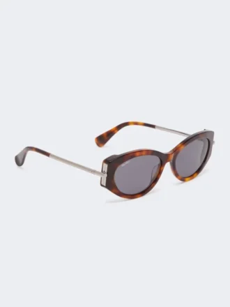 Occhiali da sole ovali, marrone bronzo fulvo