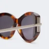 Occhiali da sole ovali, marrone bronzo fulvo Occhiali da sole ovali, marrone bronzo fulvo