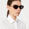 Occhiali da sole ovali, marrone bronzo fulvo Occhiali da sole ovali, marrone bronzo fulvo