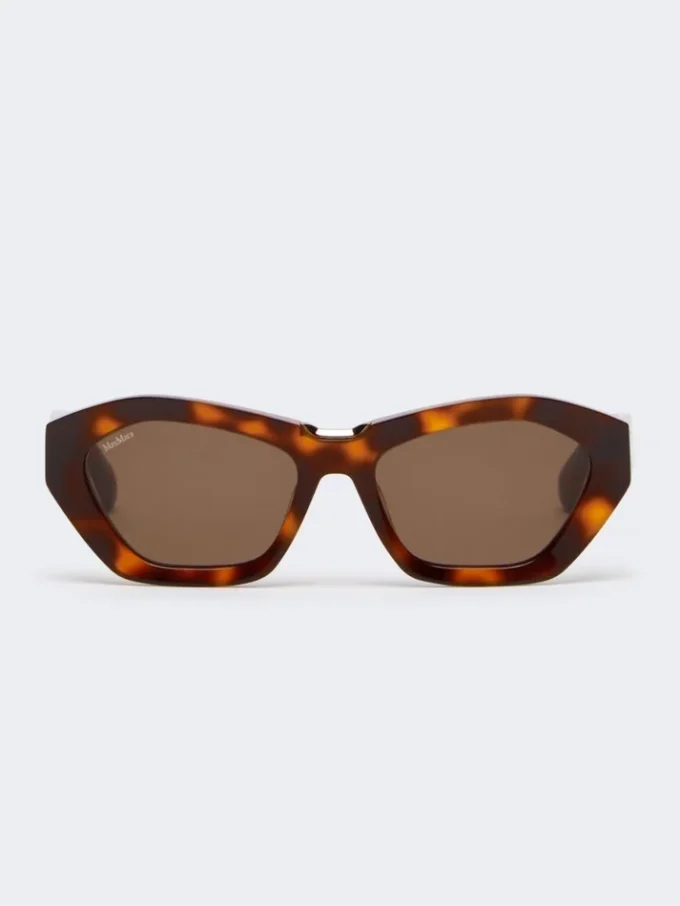 Occhiali da sole squadrati e audaci, color bronzo fulvo Occhiali da sole squadrati e audaci, color bronzo fulvo