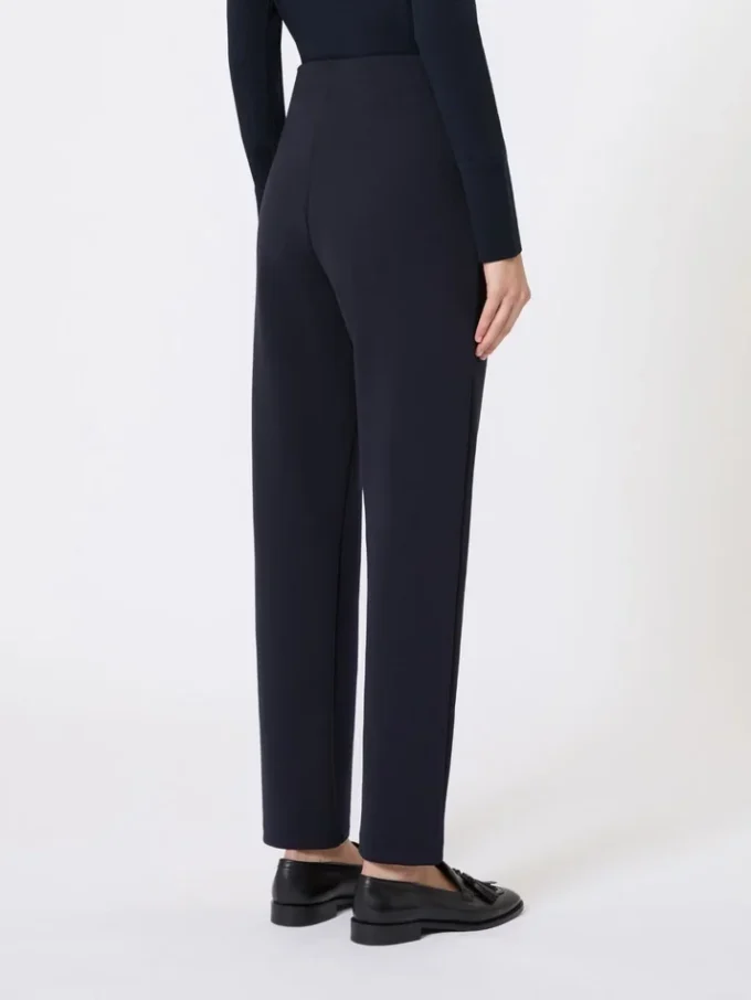 Pantaloni a sigaretta in jersey scuba, blu oltremare Pantaloni a sigaretta in jersey scuba, blu oltremare