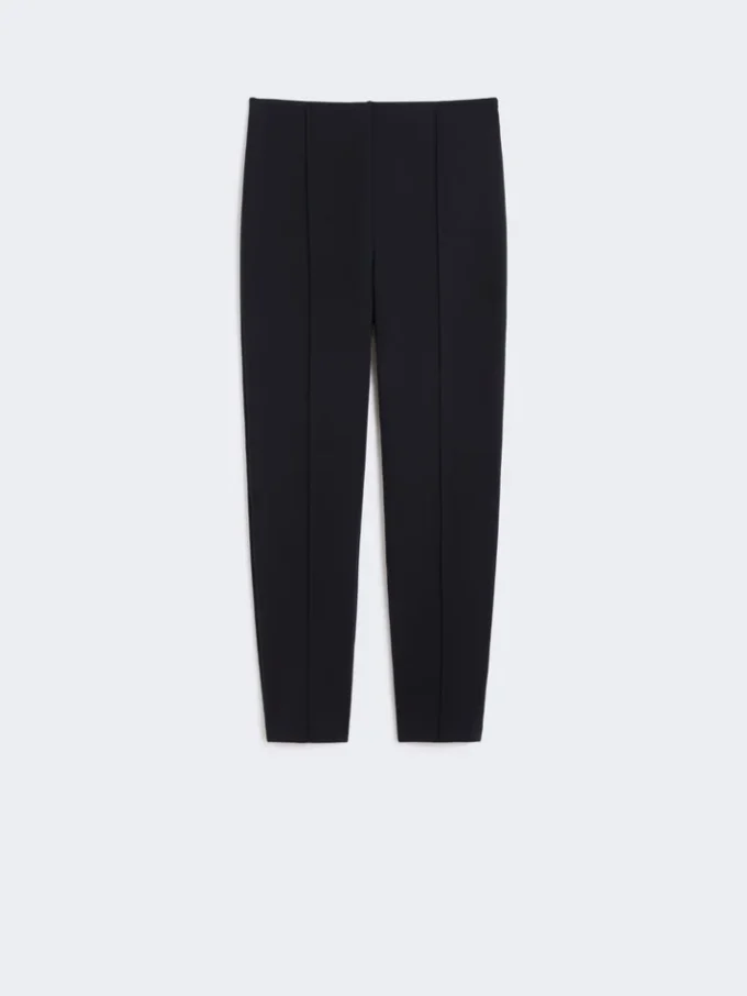 Pantaloni a sigaretta in jersey scuba, blu oltremare Pantaloni a sigaretta in jersey scuba, blu oltremare