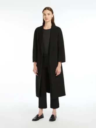 Pantaloni elasticizzati in misto cotone, neri