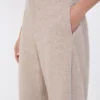 Pantaloni in cashmere e pile di lana, beige Pantaloni in cashmere e pile di lana, beige
