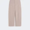 Pantaloni in cashmere e pile di lana, beige Pantaloni in cashmere e pile di lana, beige