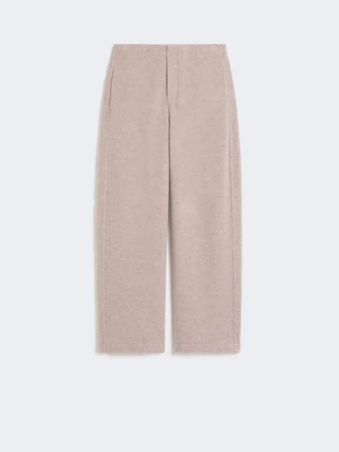 Pantaloni in cashmere e pile di lana, beige Pantaloni in cashmere e pile di lana, beige