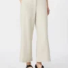 Pantaloni in cotone e lino elasticizzati, avorio Pantaloni in cotone e lino elasticizzati, avorio
