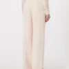 Pantaloni in crêpe di lana, rosa