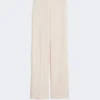 Pantaloni in crêpe di lana, rosa