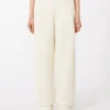 Pantaloni in felpa di cotone, avorio Pantaloni in felpa di cotone, avorio