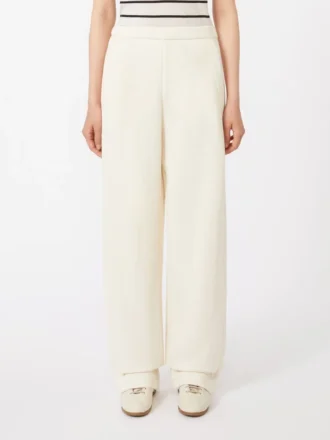 Pantaloni in felpa di cotone, avorio Pantaloni in felpa di cotone, avorio
