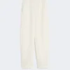 Pantaloni in felpa di cotone, avorio Pantaloni in felpa di cotone, avorio