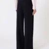 Pantaloni in filato di cashmere, blu oltremare Pantaloni in filato di cashmere, blu oltremare
