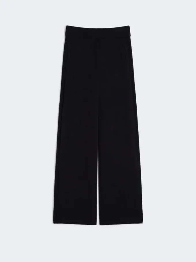 Pantaloni in filato di cashmere, blu oltremare Pantaloni in filato di cashmere, blu oltremare