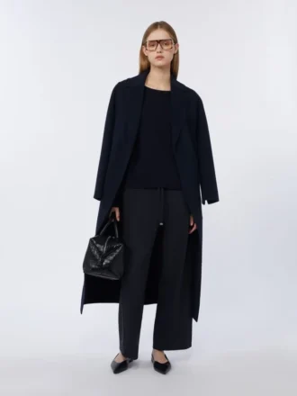 Maglione oversize in lana, blu oltremare