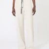 Pantaloni in jersey a vestibilità ampia, ecru Pantaloni in jersey a vestibilità ampia, ecru