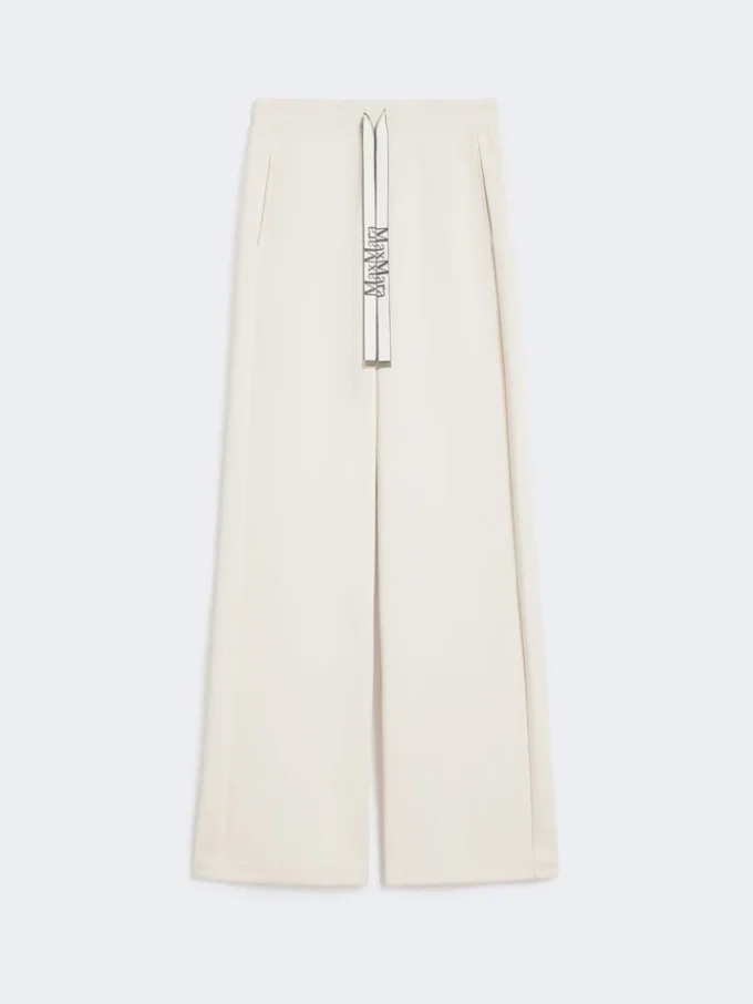 Pantaloni in jersey a vestibilità ampia, ecru Pantaloni in jersey a vestibilità ampia, ecru