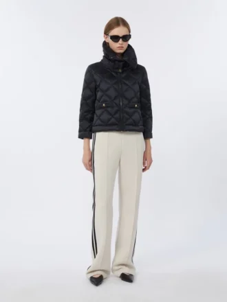 Pantaloni in jersey di cotone, ecru