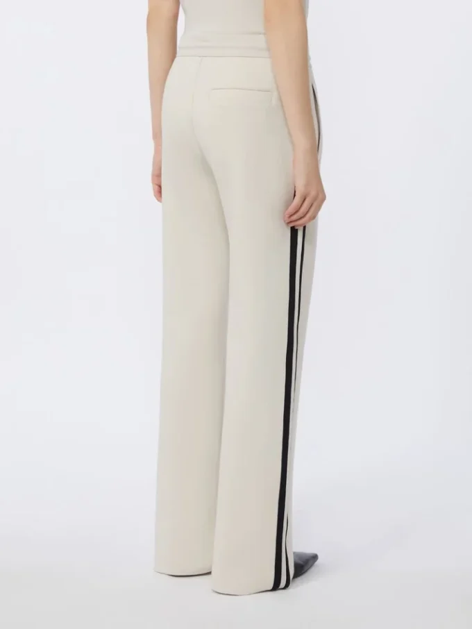 Pantaloni in jersey di cotone, ecru