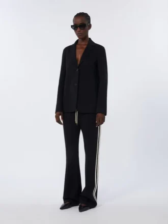 Pantaloni in jersey di cotone, neri