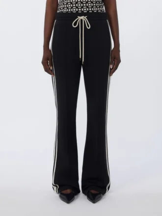 Pantaloni in jersey di cotone, neri