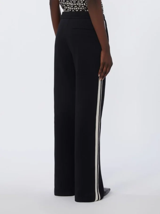Pantaloni in jersey di cotone, neri Pantaloni in jersey di cotone, neri