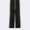 Pantaloni in jersey di cotone, neri Pantaloni in jersey di cotone, neri