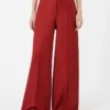 Pantaloni in jersey di gabardine di cotone, rossi Pantaloni in jersey di gabardine di cotone, rossi